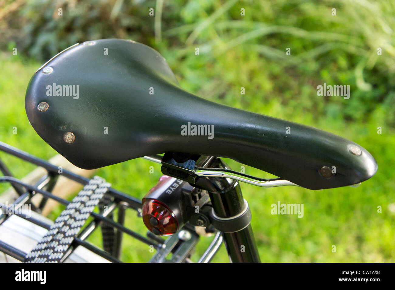 Brooks Swallow leather bicycle saddle Stock Photo