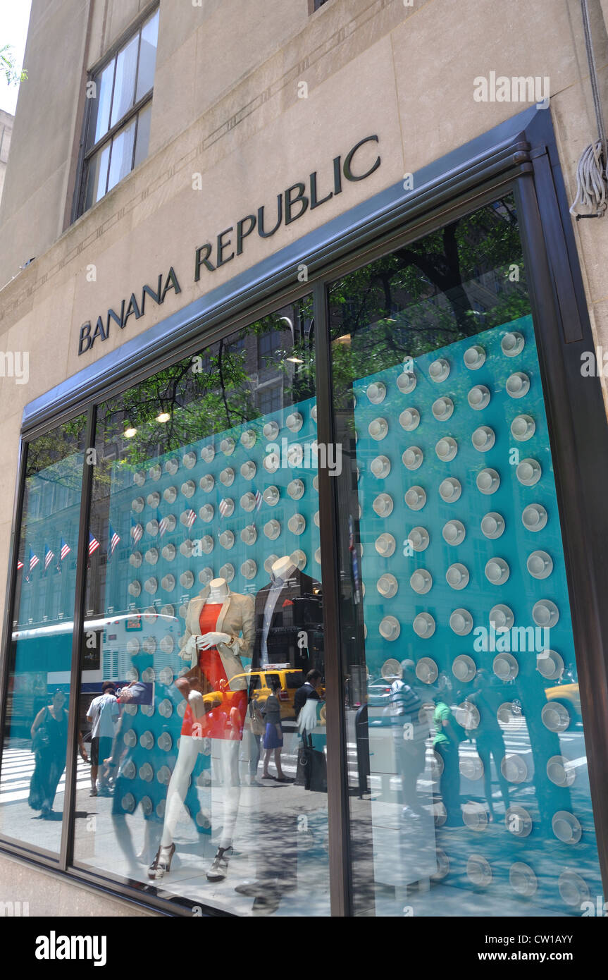 Banana Republic store, New York, USA Stock Photo Alamy