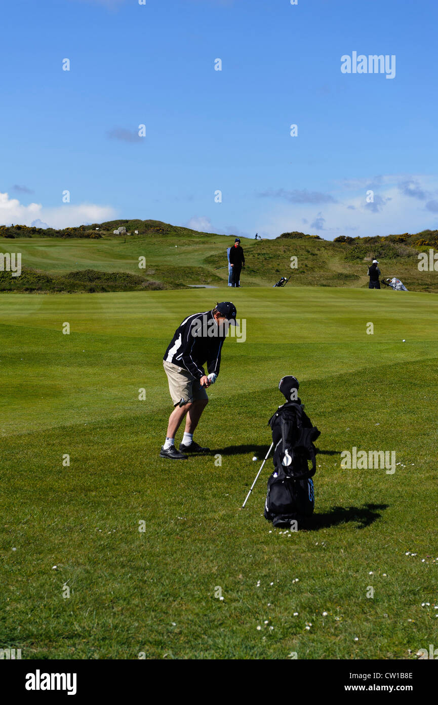 golf course L'Ancresse Common, Isle of Guernsey, Channel Islands Stock  Photo - Alamy