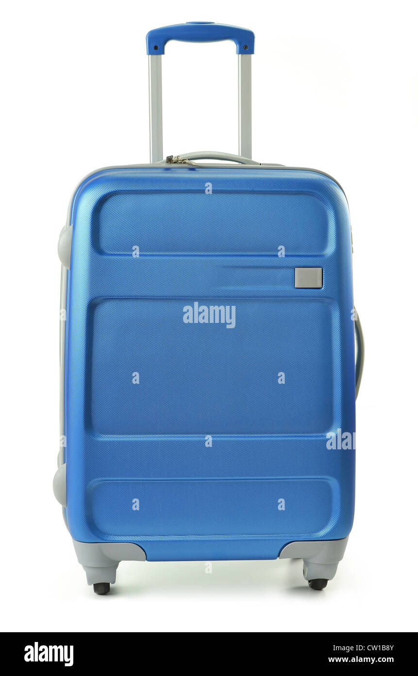 Suitcase isolated on white Stock Photo
