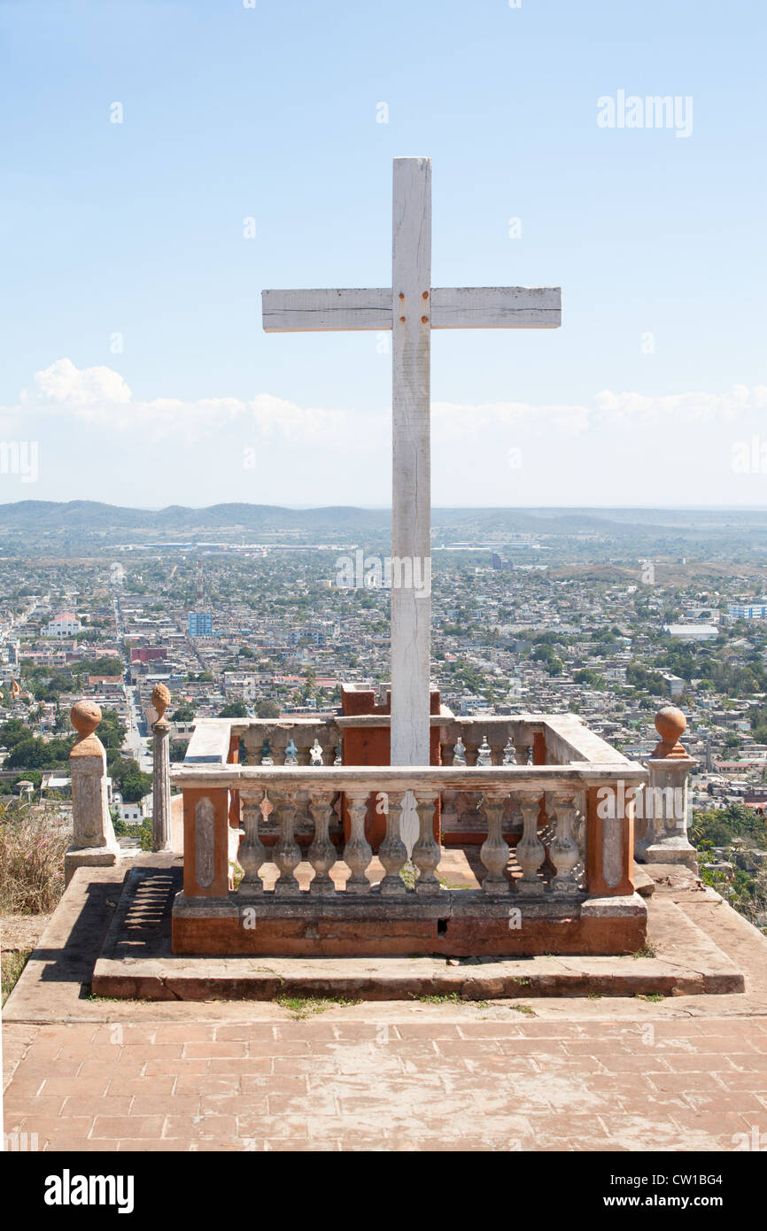 Loma de la Cruz or Hill of the Cross in Holguin, Cuba Stock Photo