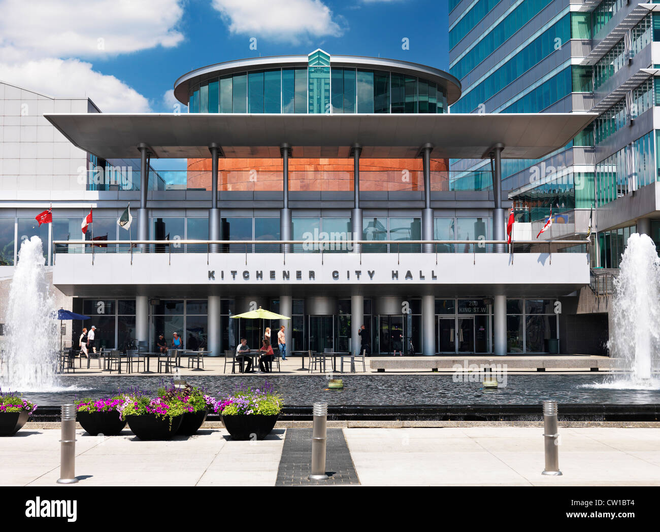 Kitchener City Hall building, Ontario, Canada 2012 Stock Photo