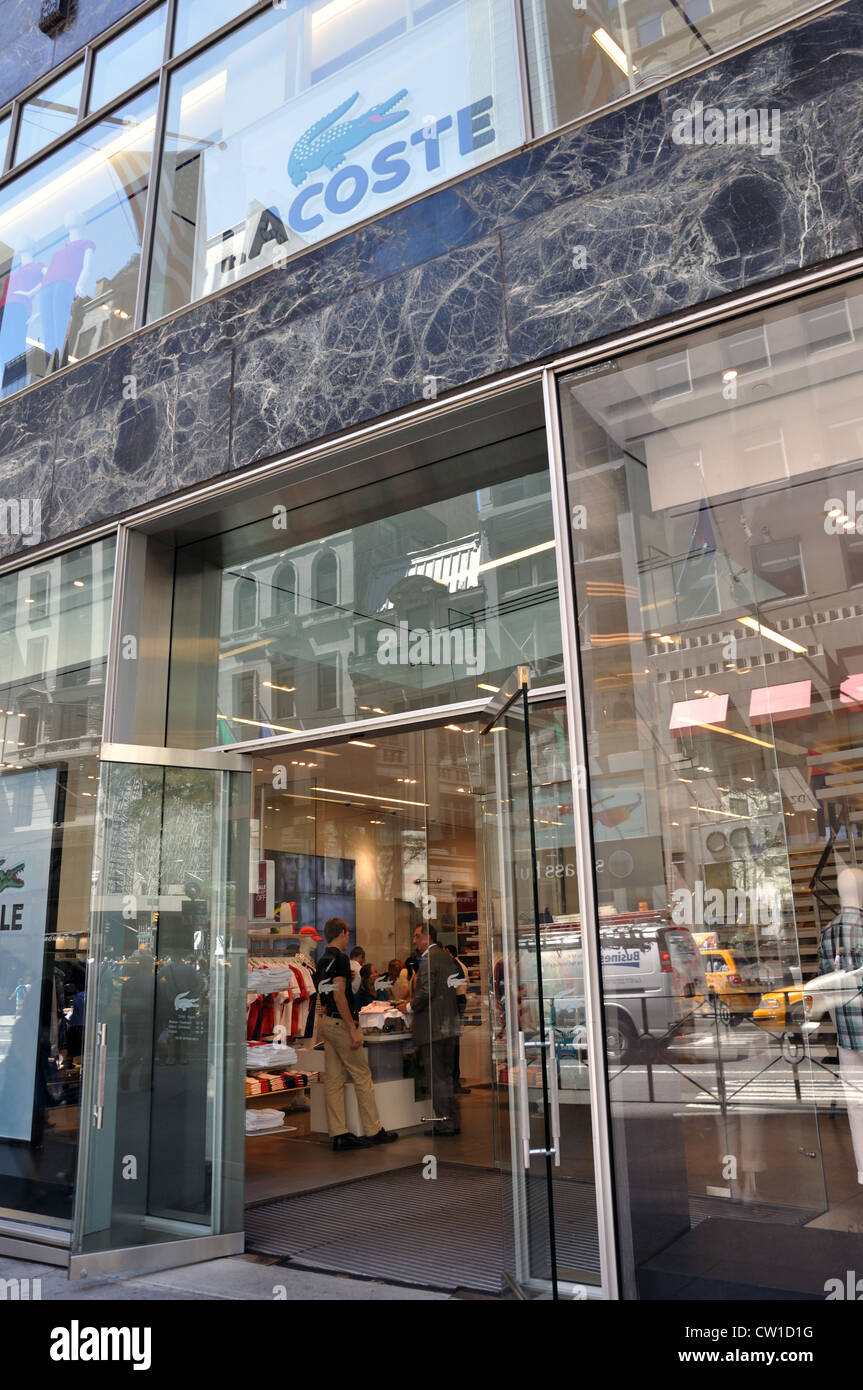 Lacoste store, New York, USA Photo Alamy
