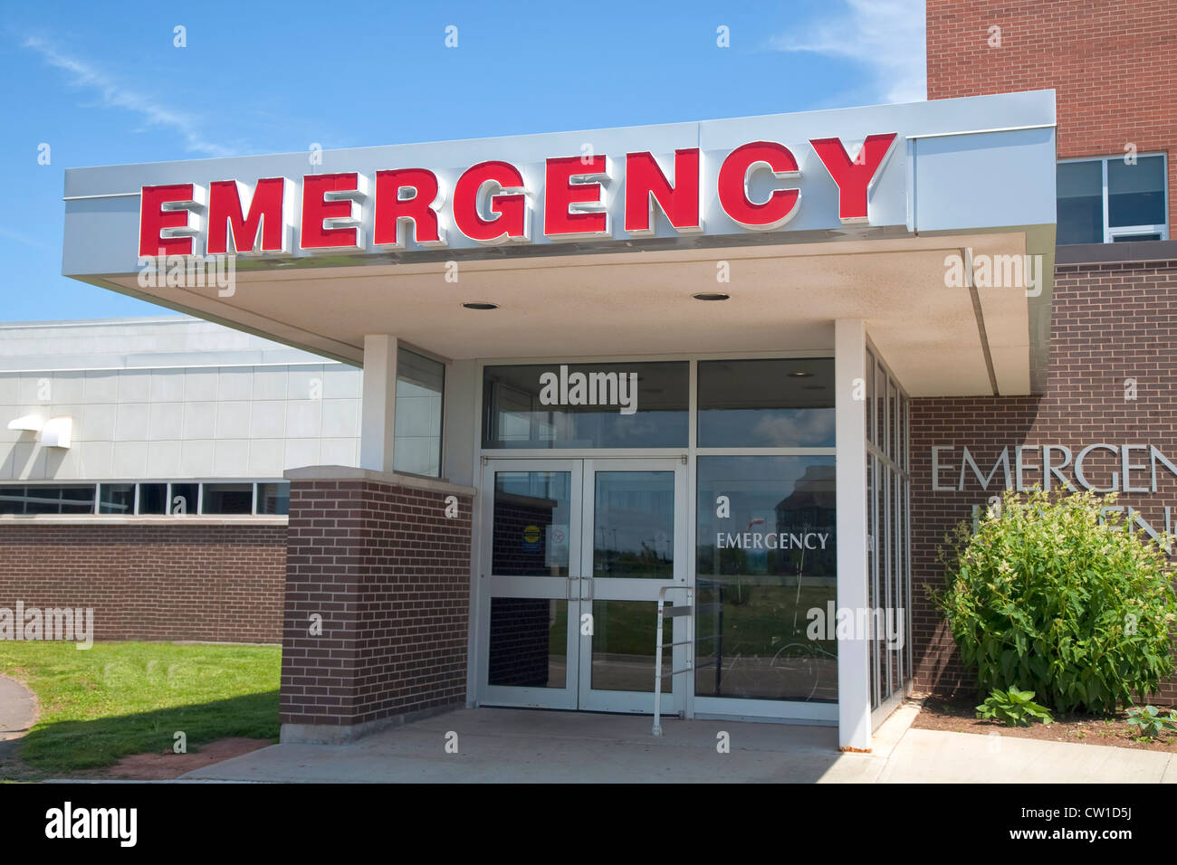 The emergency entrance of a medical hospital Stock Photo Alamy