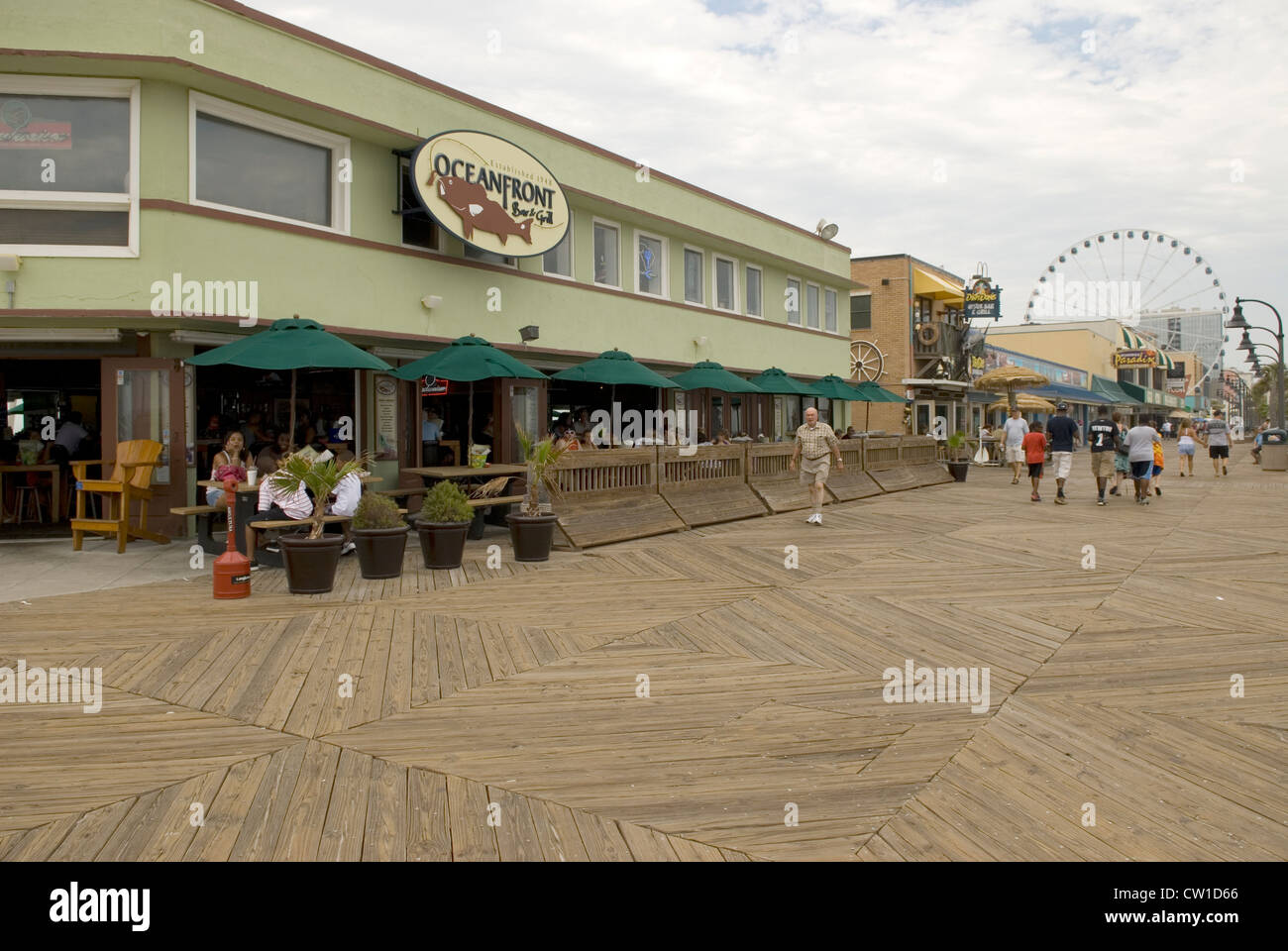 Oceanfront Bar & Grill Myrtle Beach Boardwalk SC USA Stock Photo Alamy
