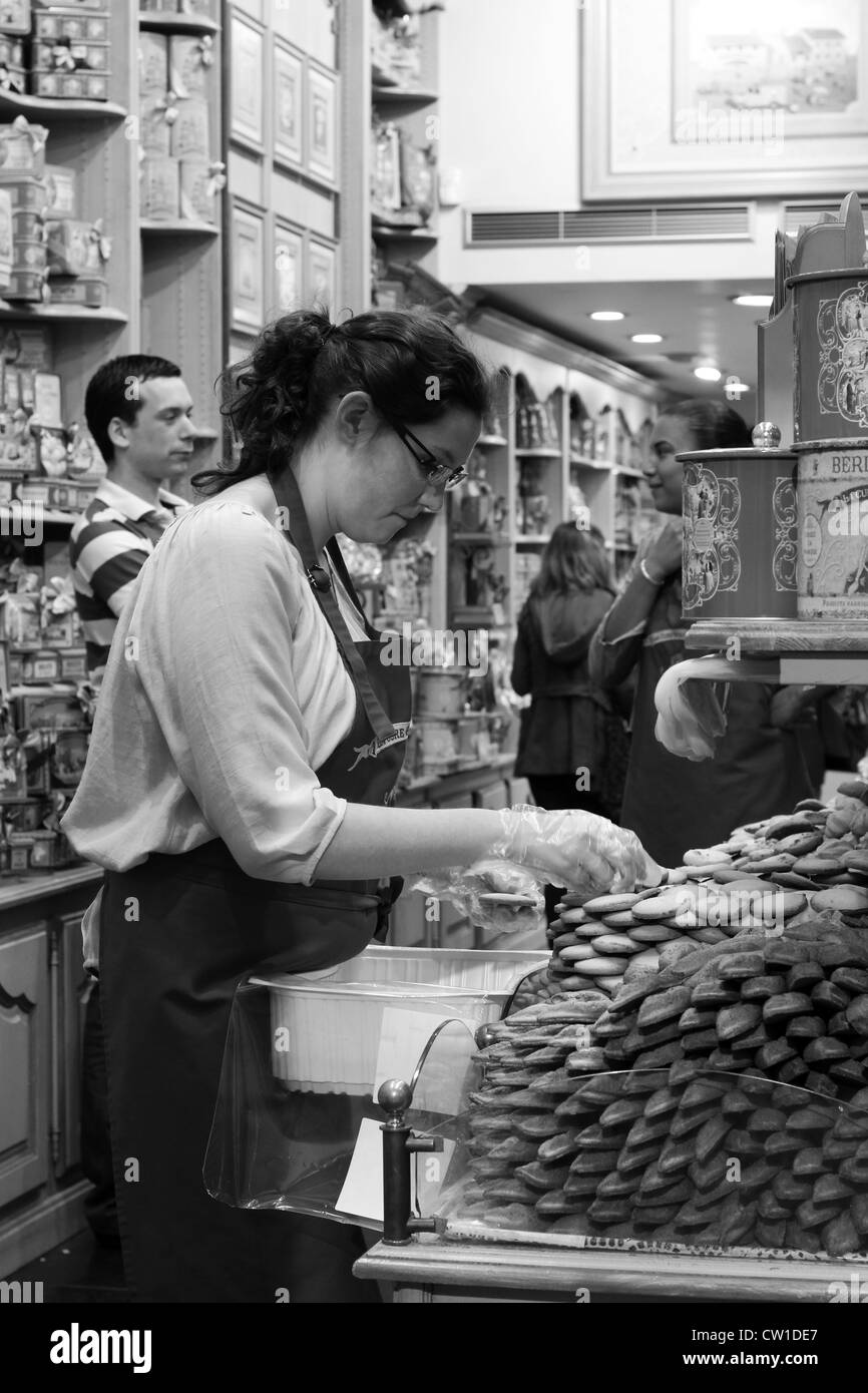Chocolate store in Brussels, Belgium Stock Photo