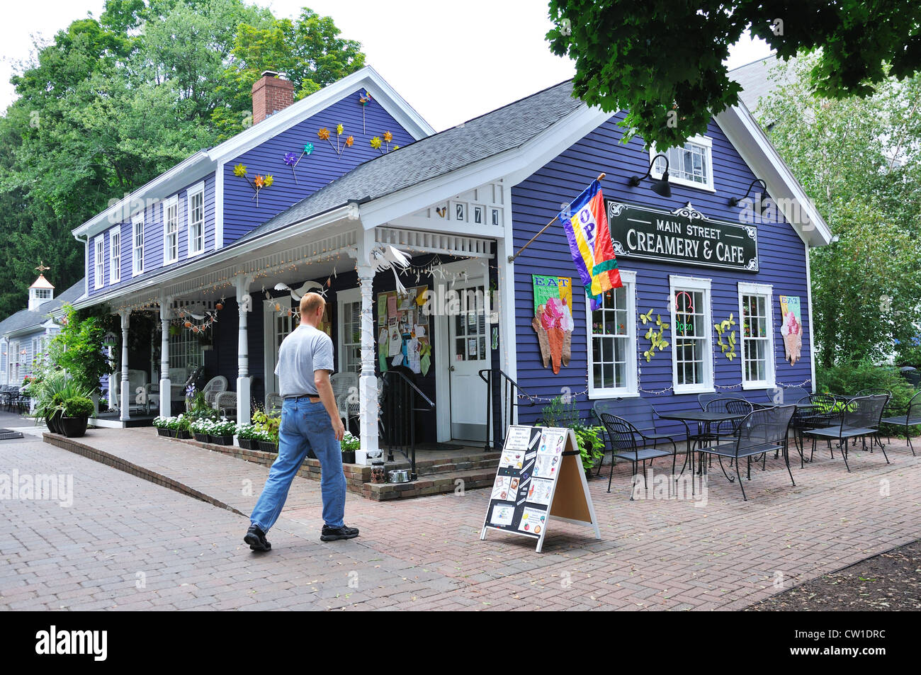 Ice cream parlor, Wethersfield, Connecticut, USA Stock Photo Alamy