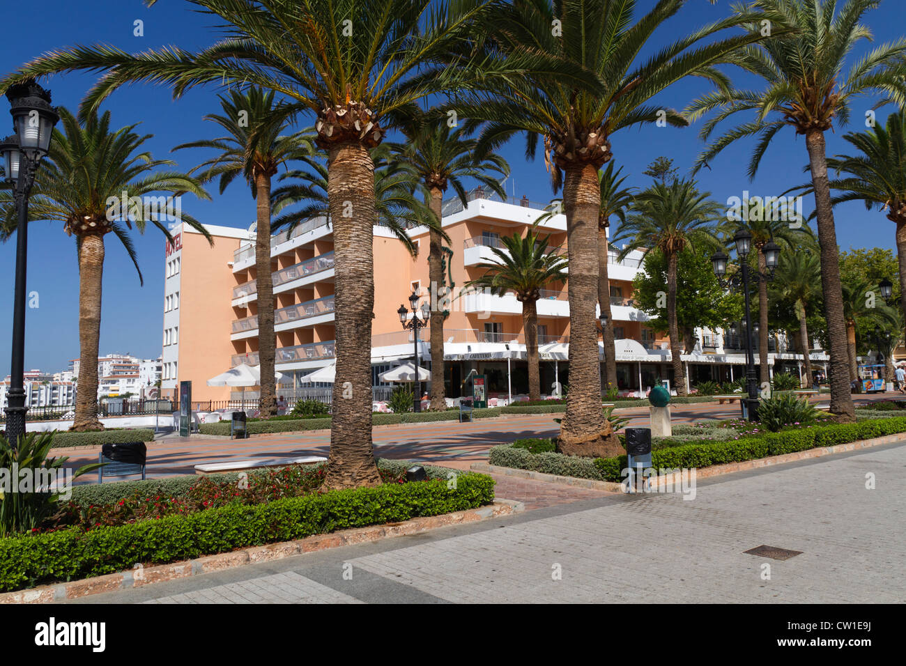 The Balcon De Europa in Nerja Spain Stock Photo Alamy