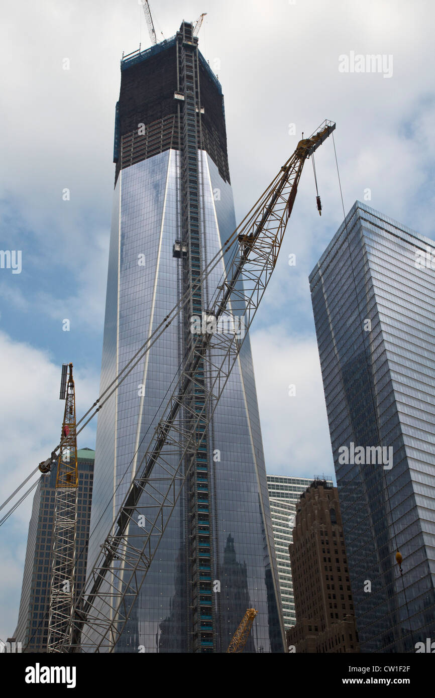 Rebuilding the World Trade Center Office Towers Stock Photo