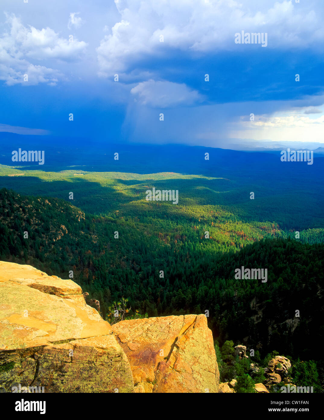 Much of the land south of the Mogollon Rim lies 4000 to 5000 feet (1,200 to  1,500 meters) above sea level, Arizona Stock Photo - Alamy