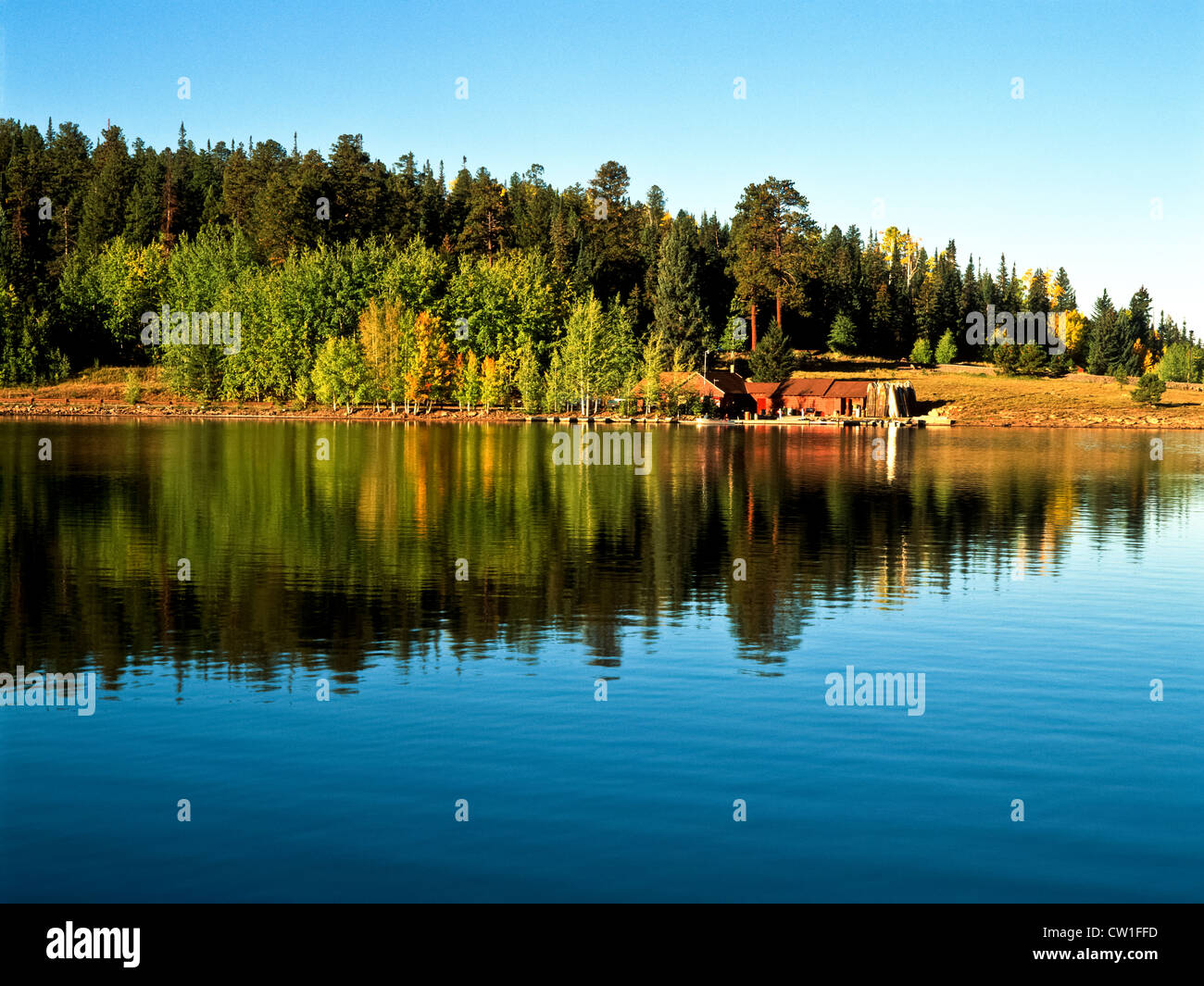 Big Lake, White Mountains of Eastern Arizona. USA Stock Photo Alamy