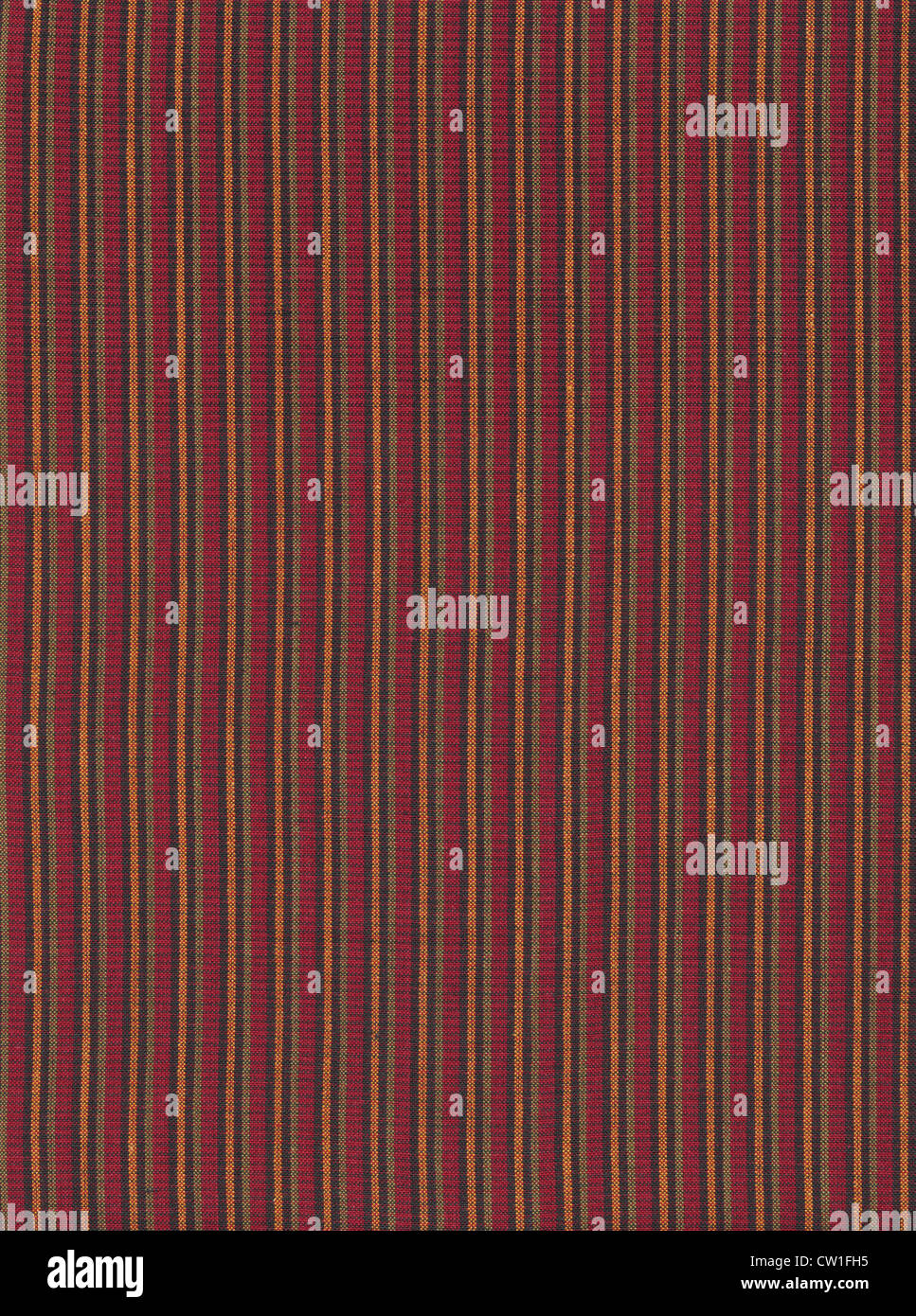 Red black green and yellow Striped cotton fabric background Stock Photo ...