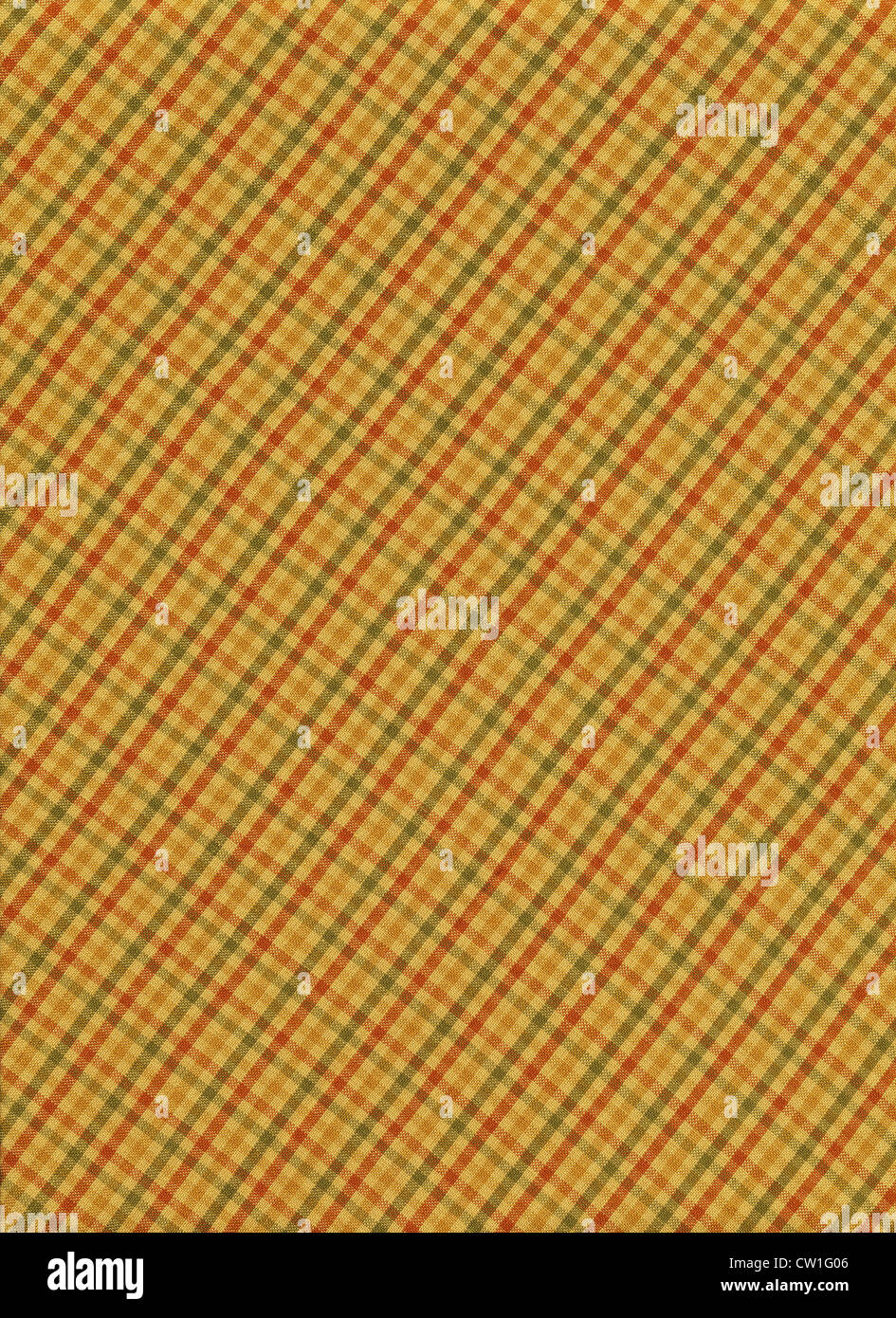 Brown and green plaid textile fabric background Stock Photo - Alamy