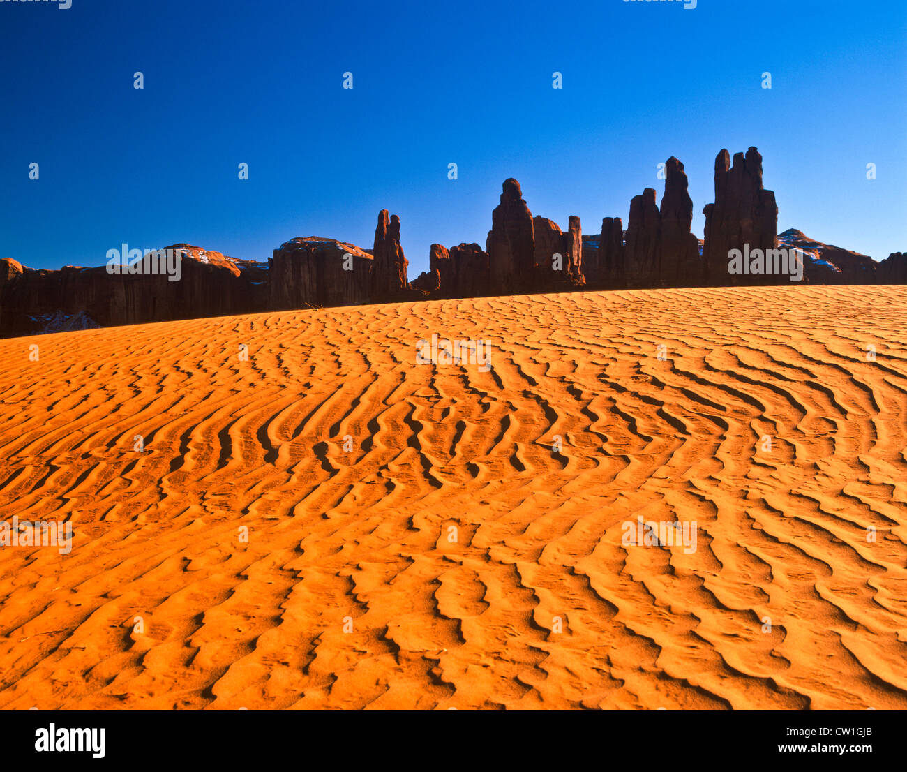 Yei Bi Chei & the Totem Pole, Monument Valley, Arizona Stock Photo Alamy
