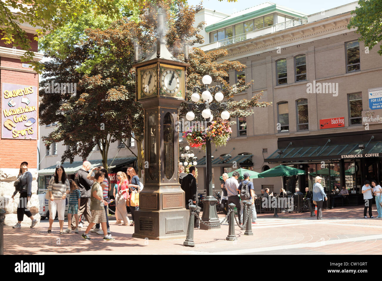 Vancouver's steam clock in Gastown is a popular tourist attraction when