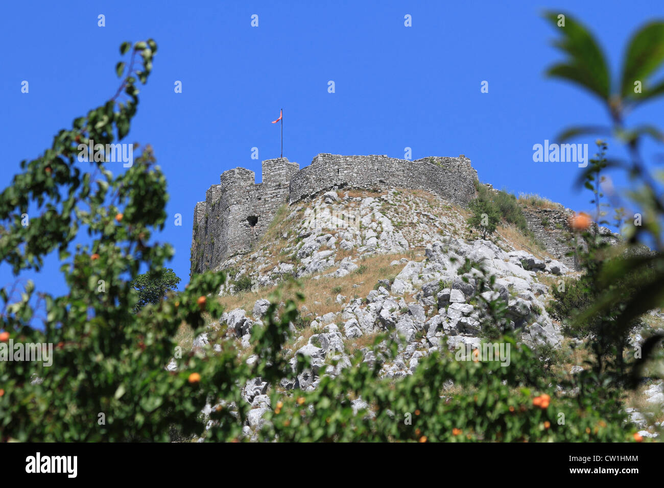 Albania Shkoder, Rozafa fort Stock Photo
