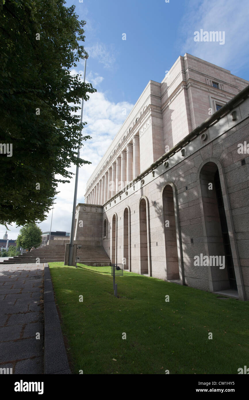 The Finnish Parliament House building in Helsinki Finland Stock Photo ...