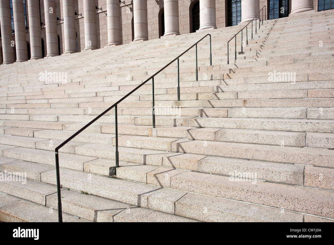 The Finnish Parliament House building in Helsinki Finland Stock Photo ...