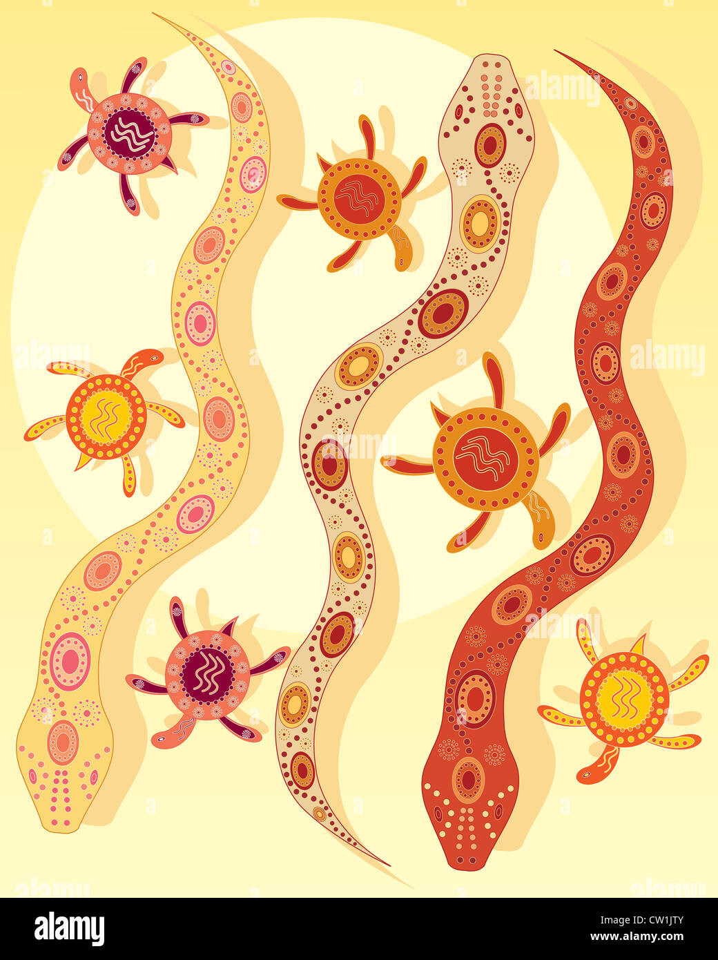 Aboriginal art snake hi-res stock photography and images - Alamy