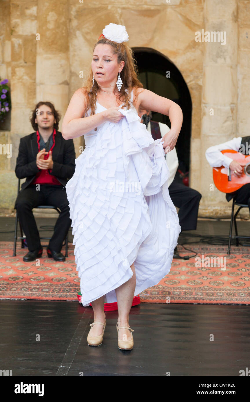 Flamenco dancer at the Waterperry Arts in Action 2012, Oxfordshire England 23 Stock Photo