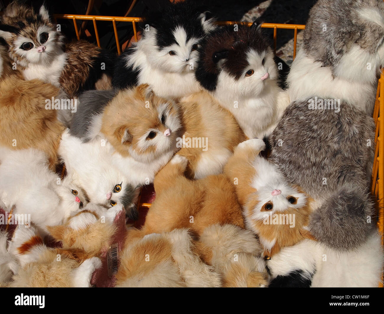 A basket filled with lots of stuffed animals Stock Photo Alamy