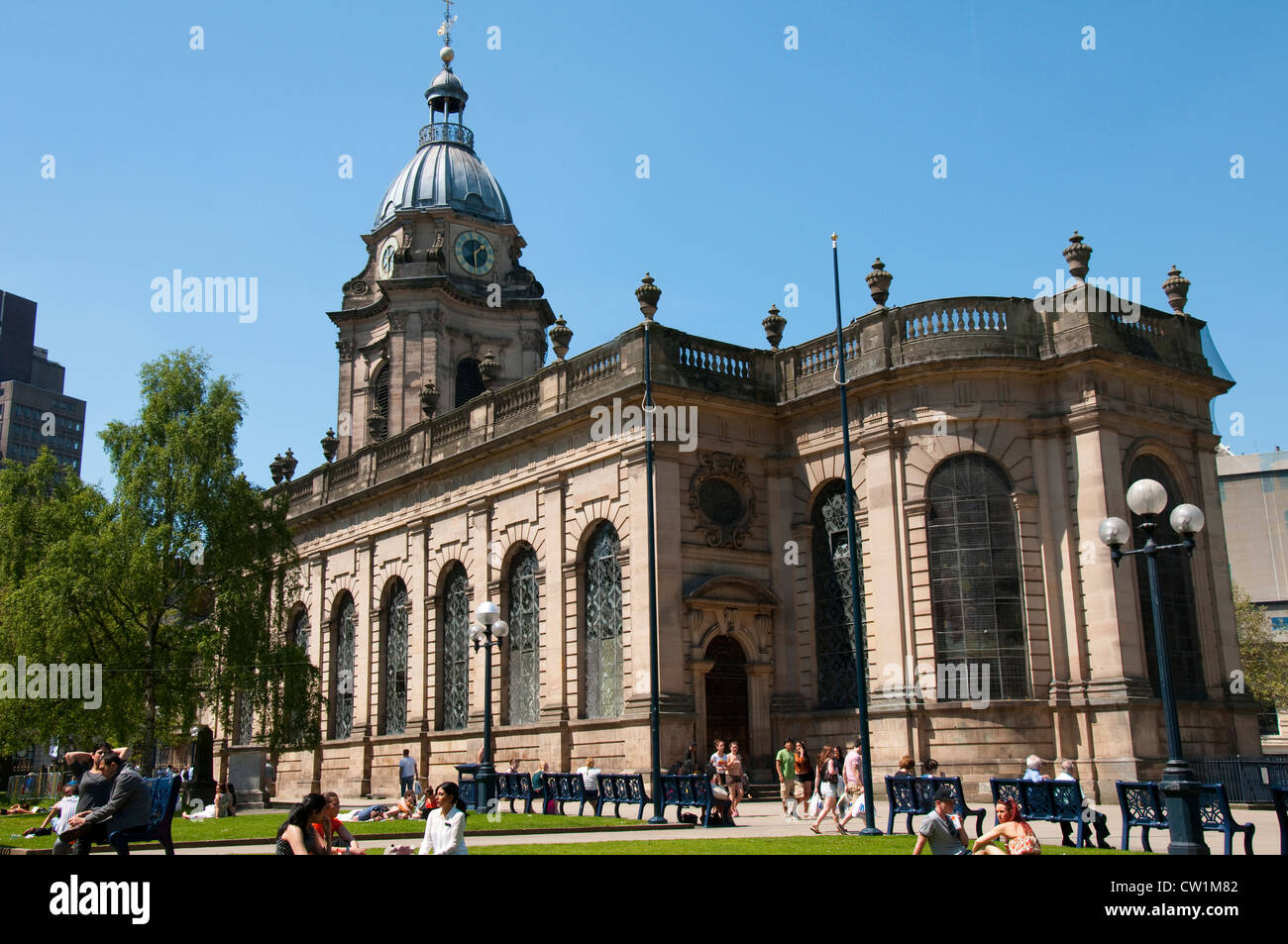 St Philip's Cathedral in Birmingham City, West MIdlands UK Stock Photo