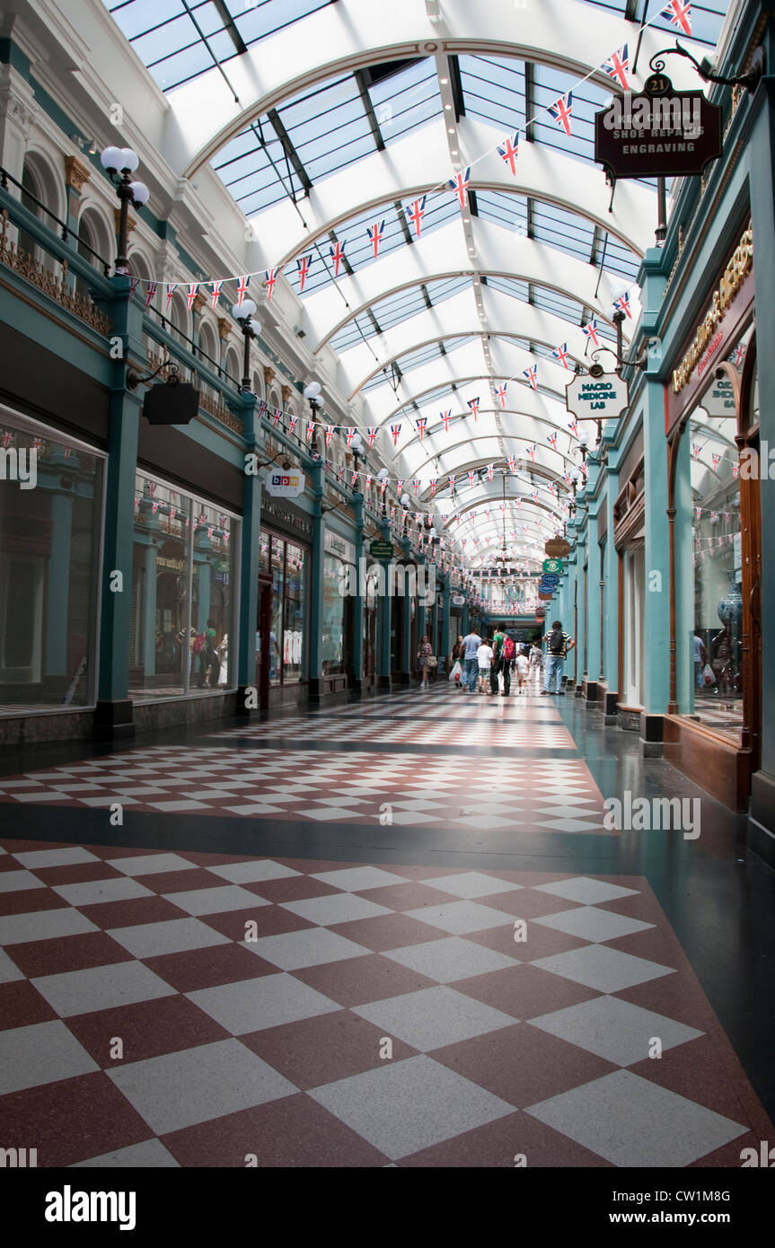 The Great Western Arcade in Birmingham City, West MIdlands UK Stock Photo