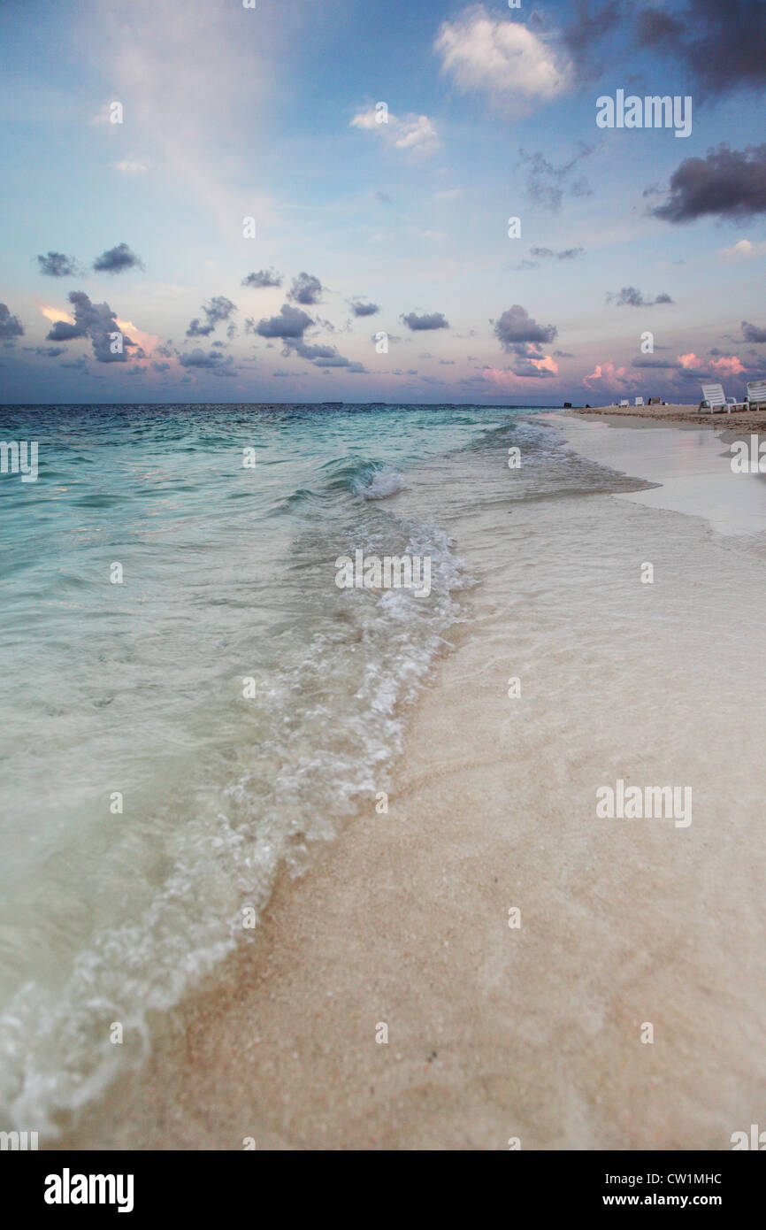 sunset on the sea beach Stock Photo - Alamy