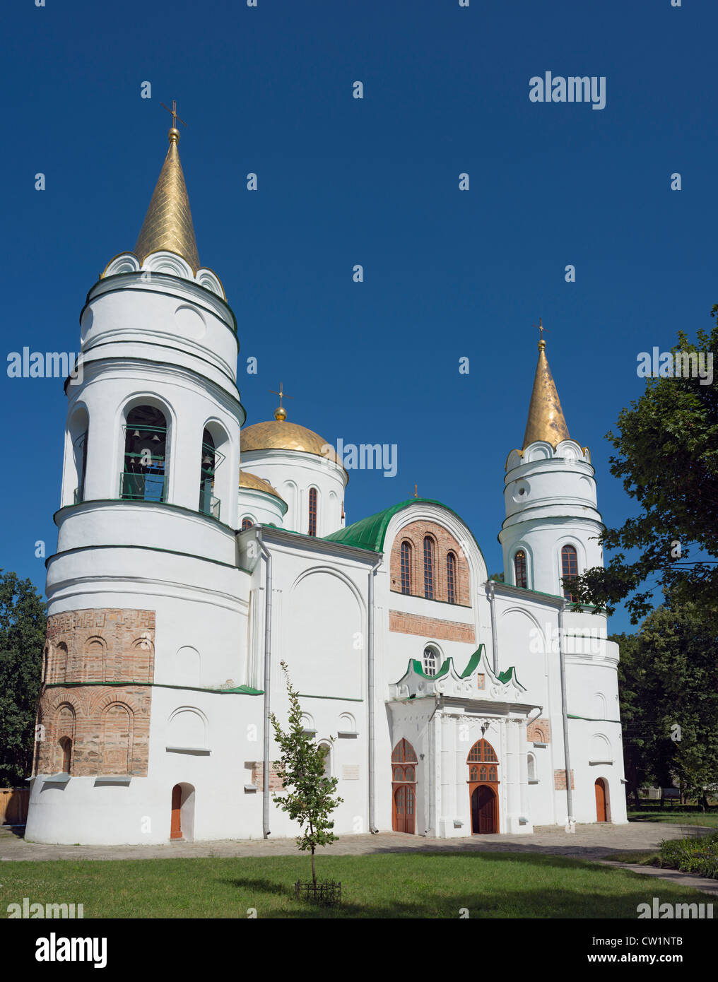 Transfiguration of our Lord the Saviour cathedral in Chernihiv (Ukraine), XI, XVIII centuries Stock Photo