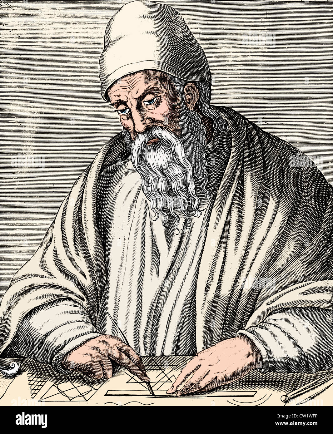 Euclid of Alexandria Stock Photo