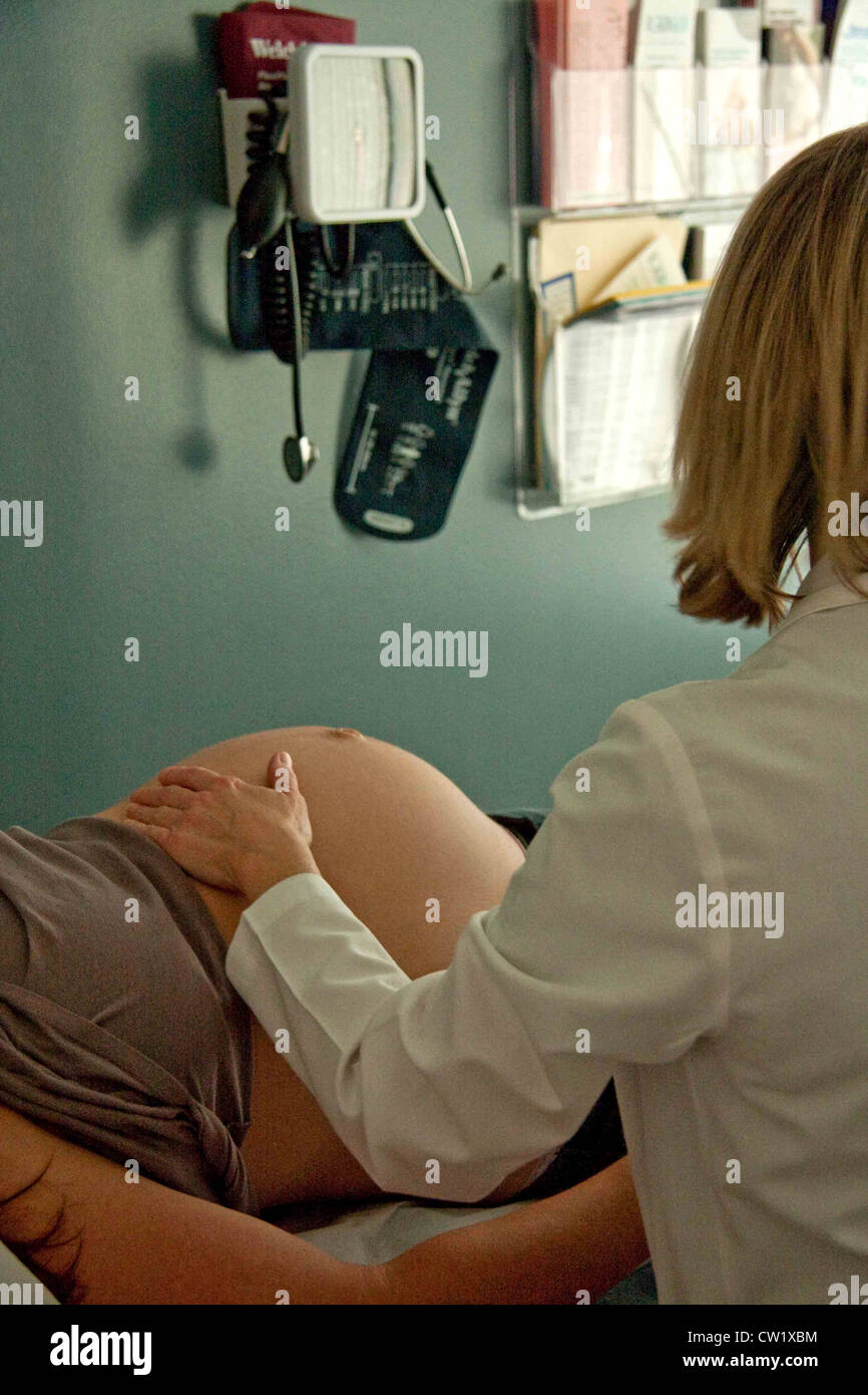 Third trimester check-up Stock Photo