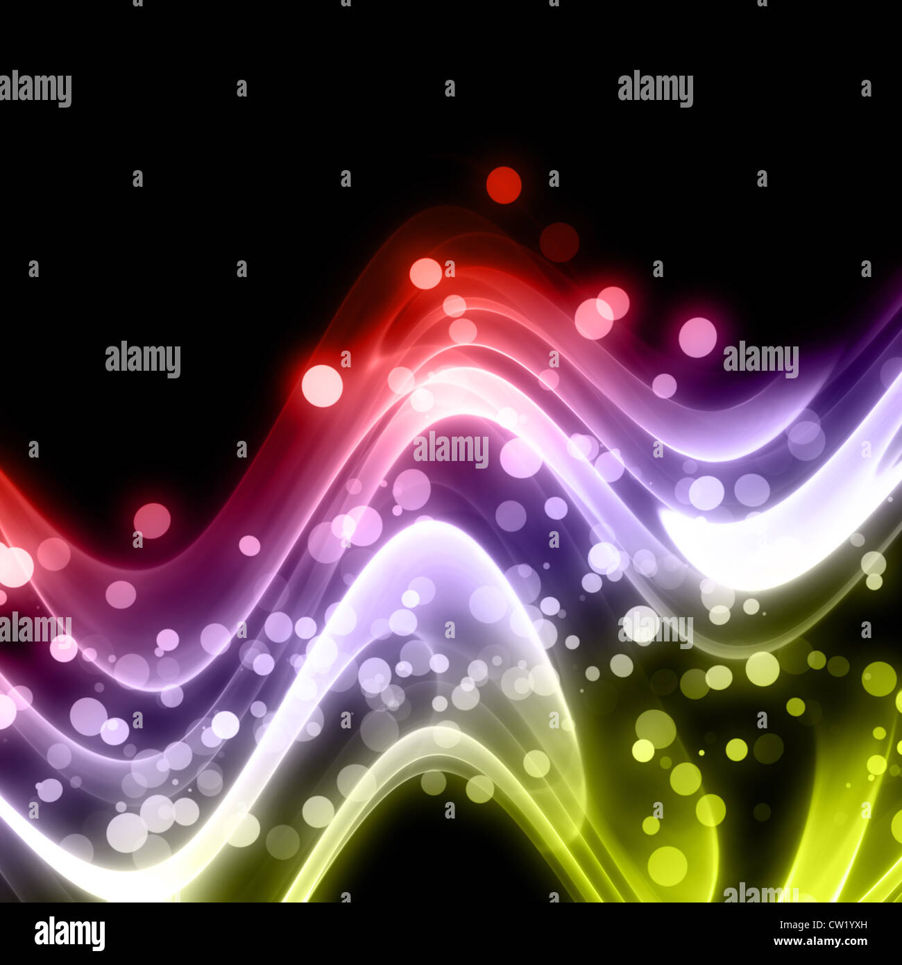 Abstract elegant wave design with bubbles and space for your text Stock ...