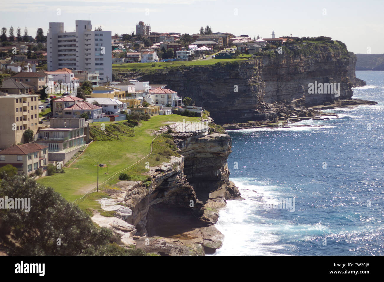 Houses on the cliffs at Dover Heights, Sydney Stock Photo Alamy