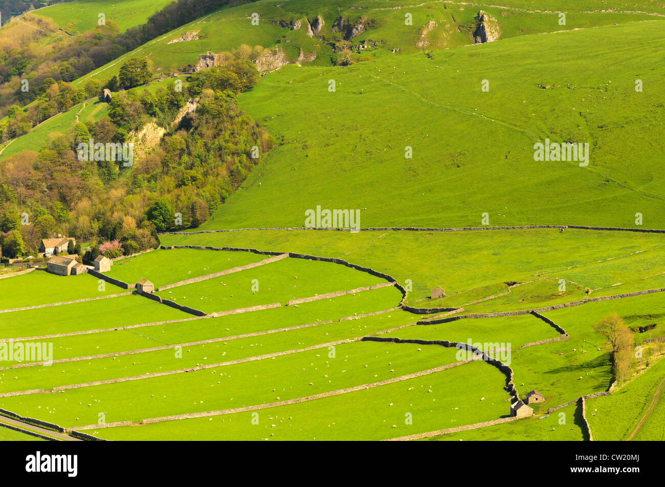 Peveril Castle in the Peak District National Park is one of Englands