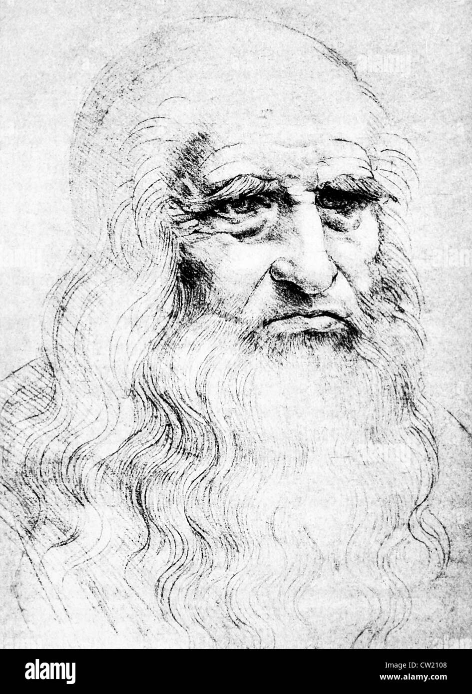 Leonardo da Vinci, Leonardo di ser Piero da Vinci Stock Photo