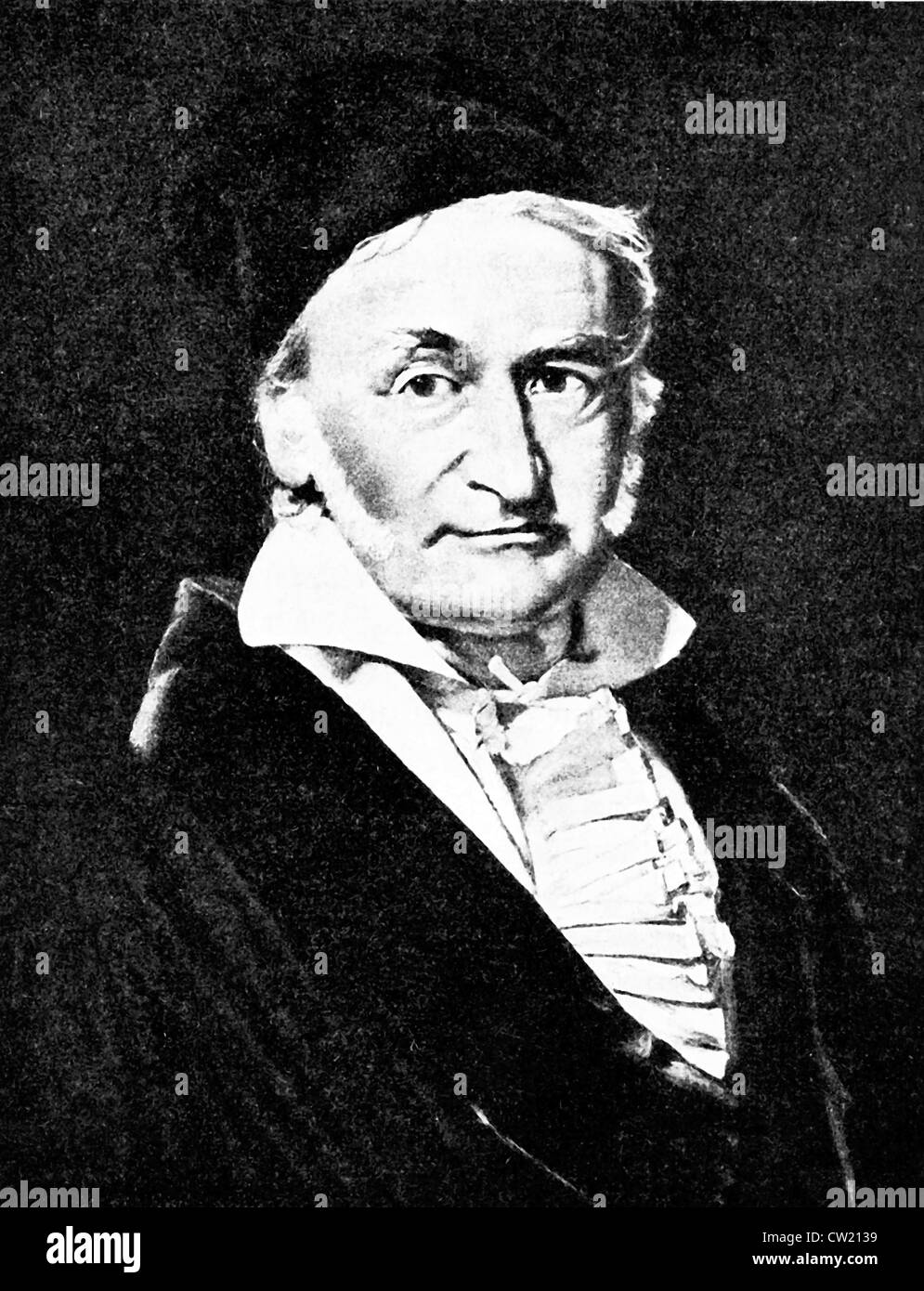 Karl Friedrich Gauß, Johann Carl Friedrich Gauss Stock Photo