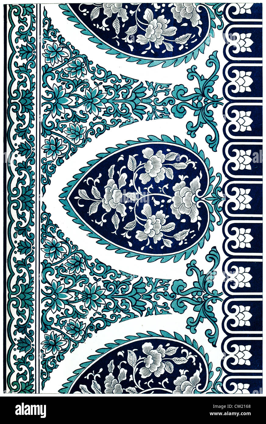 Chinese ornament blue Stock Photo Alamy