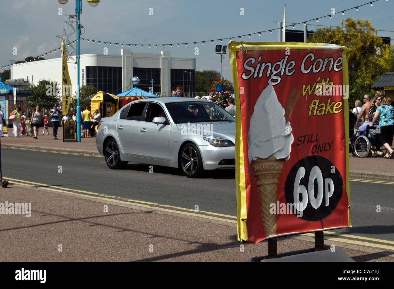 Holiday in Skegness on the coast Stock Photo Alamy