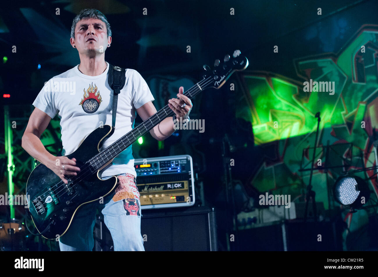 Prana from Spain, performing during Hard Skull Fest in Canary Islands, Spain, on Saturday July 28 2012 Stock Photo