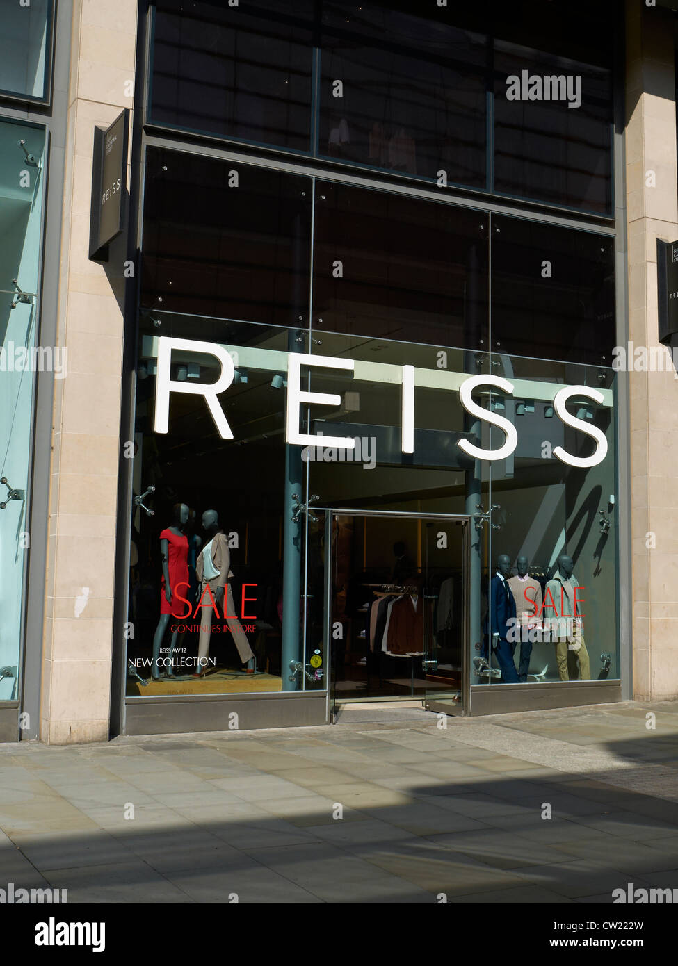 Reiss store in New Cathedral street in Manchester UK Stock Photo
