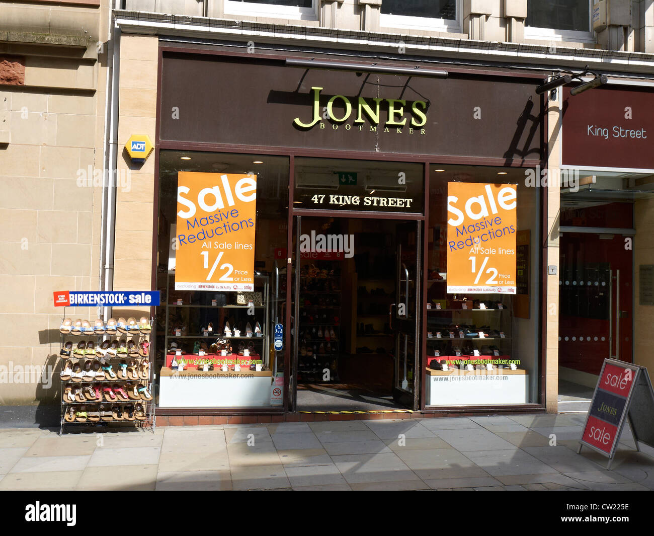 Jones shoe shop in King Street Manchester UK Stock Photo