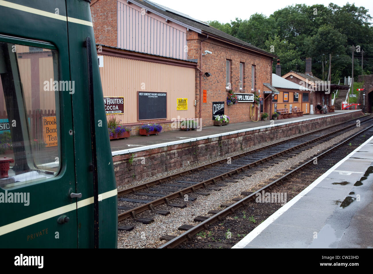 Lydeard station on West Somerset Railway, England Stock Photo