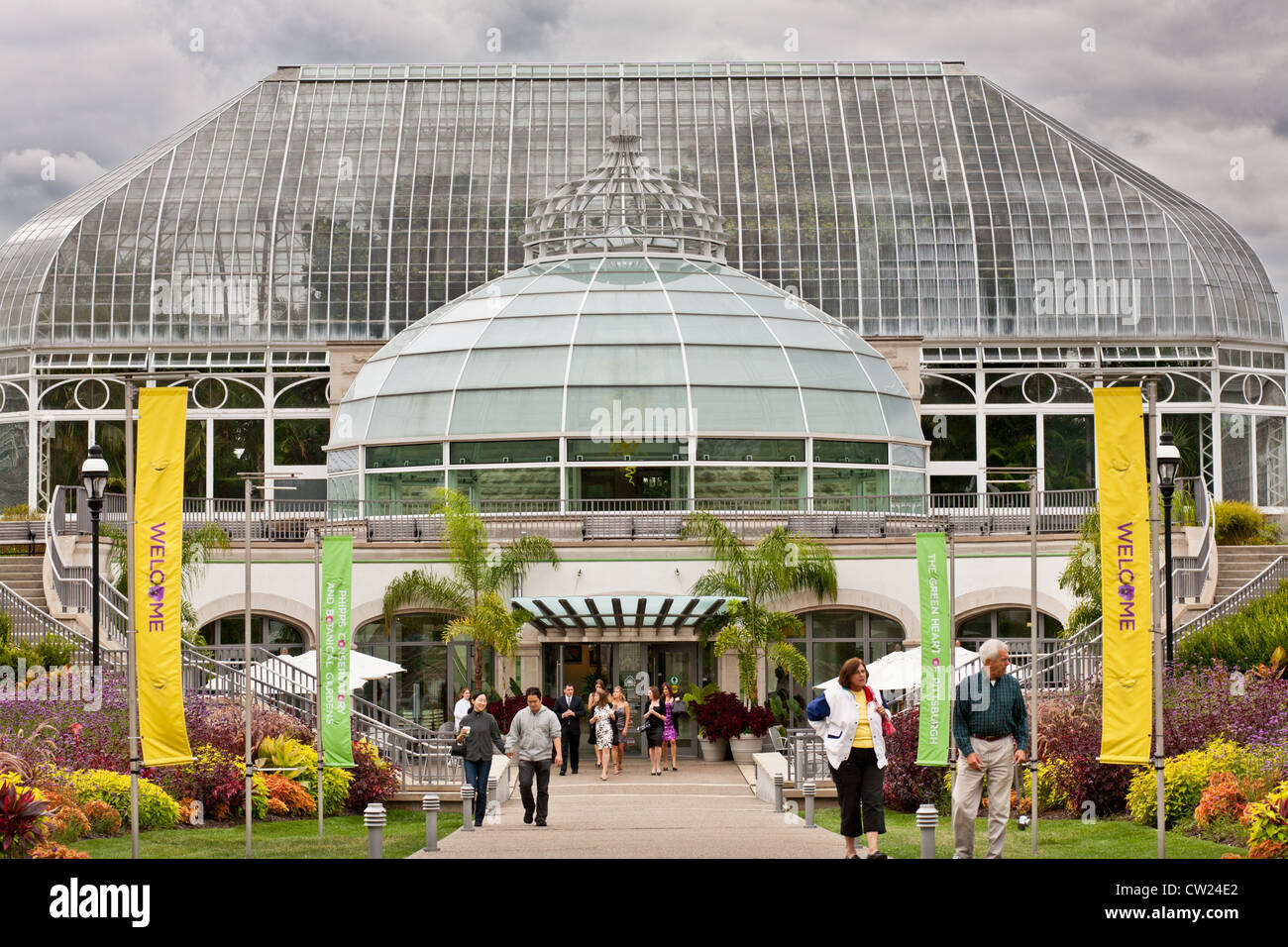 Entering Phipps Conservatory, Pittsburgh, Pennsylvania Stock Photo Alamy