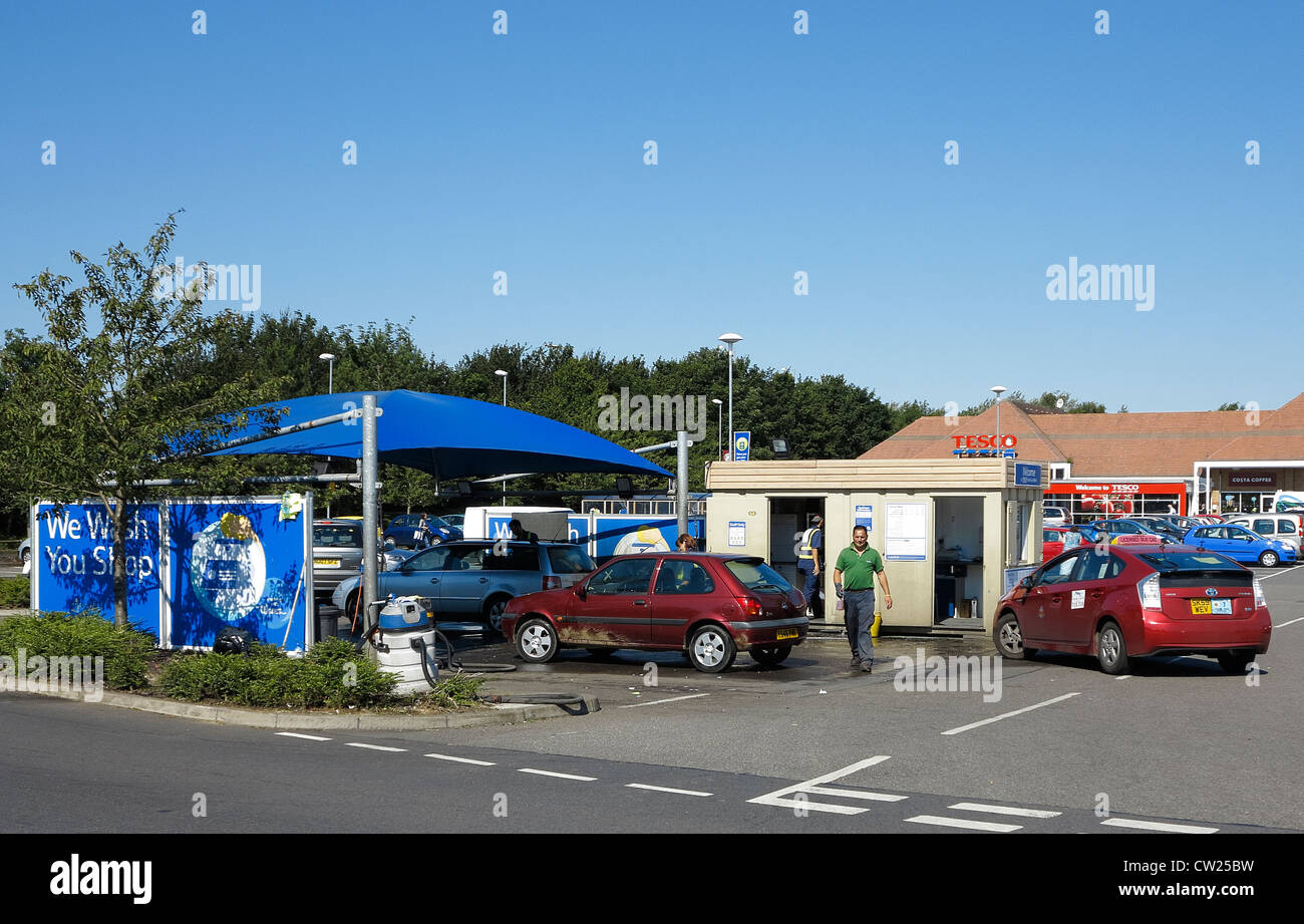 Car wash Milton Cambridgeshire Stock Photo Alamy