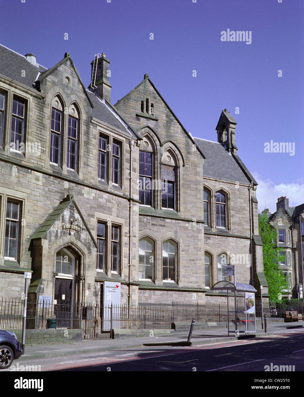 School of Arts & Creative Industries, Marchmont Road, Napier University, Marchmont Campus, Edinburgh, Scotland, UK Stock Photo