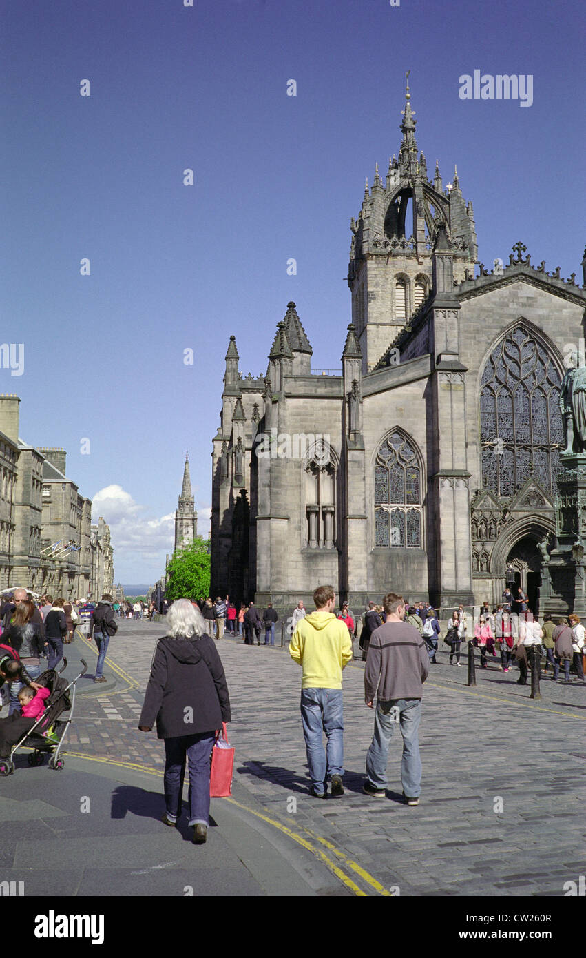 St Giles Cathedral, Lawnmarket, Royal Mile, Old Town, Edinburgh, Scotland, UK Stock Photo