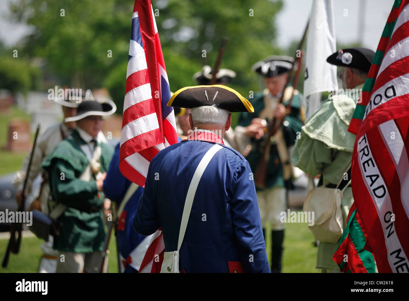 Sons of the american revolution at memorial day ceremony at washington