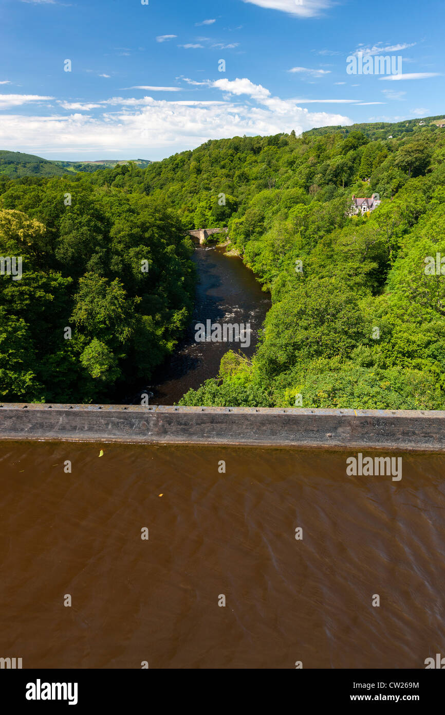 Pontcysyllte Aqueduct (Welsh, Traphont Ddwr Pontcysyllte) Stock Photo