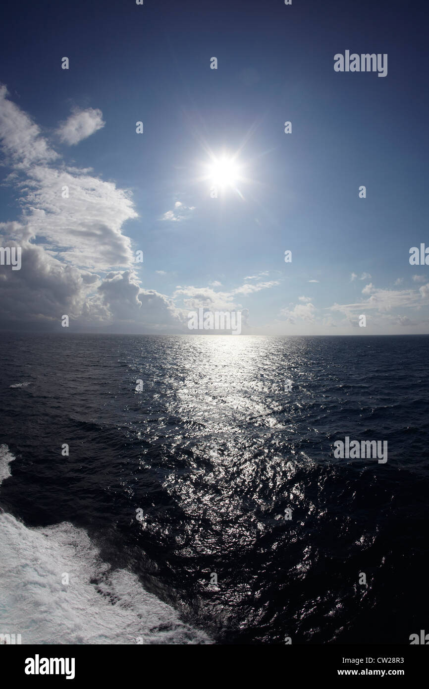 Good weather and calm sea in the Bay of Biscay Stock Photo