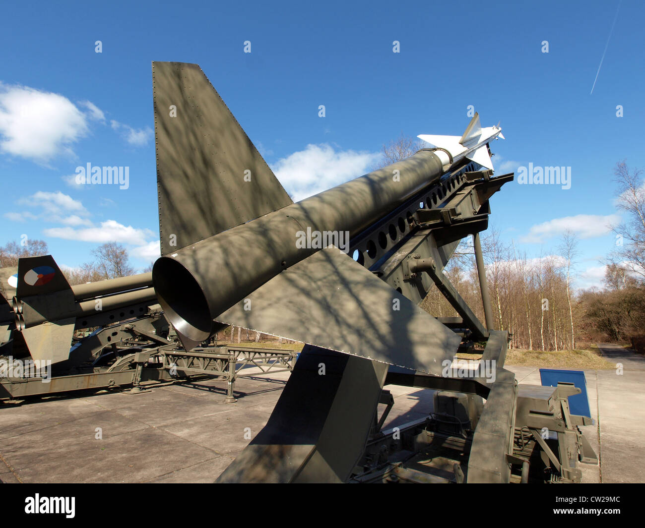 Air to Air rocket at the luchtvaart museum Soesterberg Stock Photo